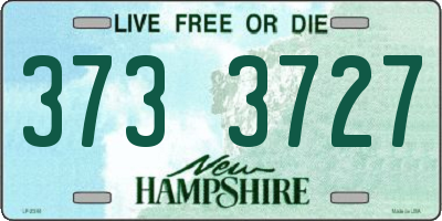 NH license plate 3733727