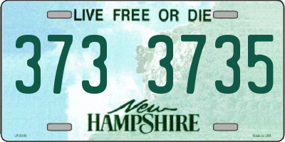 NH license plate 3733735