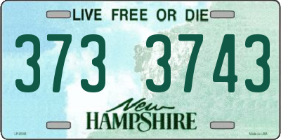 NH license plate 3733743