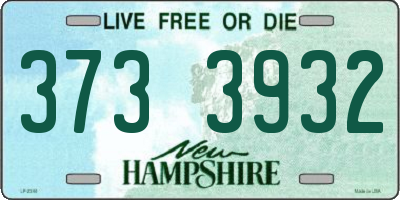 NH license plate 3733932