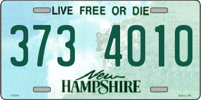 NH license plate 3734010