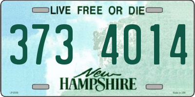 NH license plate 3734014