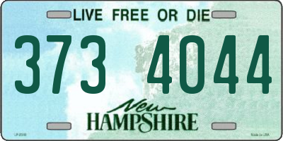 NH license plate 3734044