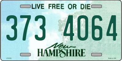 NH license plate 3734064