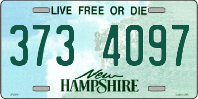 NH license plate 3734097