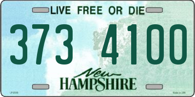 NH license plate 3734100