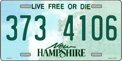 NH license plate 3734106