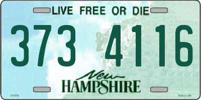 NH license plate 3734116