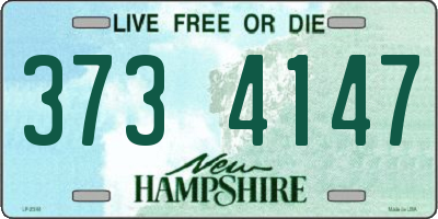 NH license plate 3734147