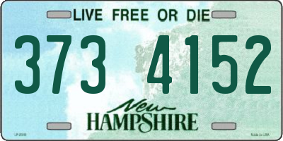 NH license plate 3734152