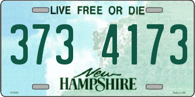 NH license plate 3734173