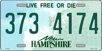 NH license plate 3734174