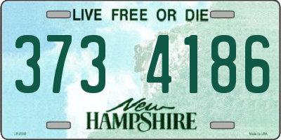 NH license plate 3734186