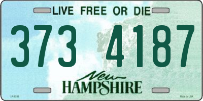 NH license plate 3734187