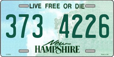 NH license plate 3734226