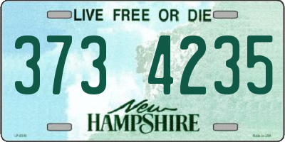 NH license plate 3734235
