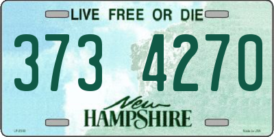 NH license plate 3734270