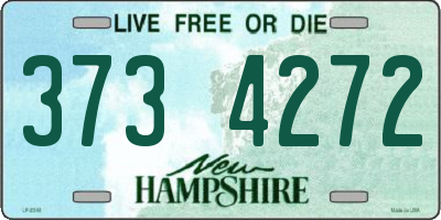NH license plate 3734272