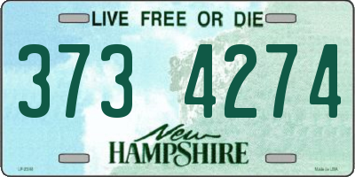 NH license plate 3734274