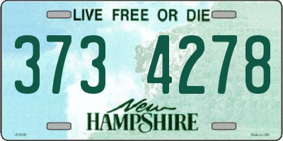 NH license plate 3734278