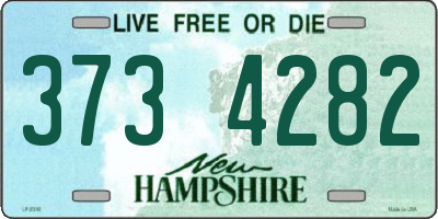 NH license plate 3734282