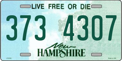 NH license plate 3734307