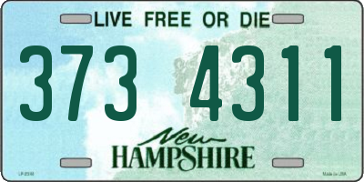 NH license plate 3734311