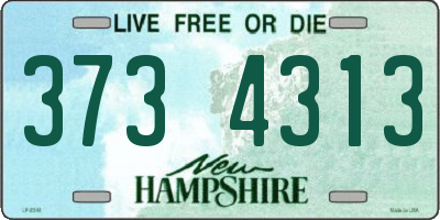 NH license plate 3734313