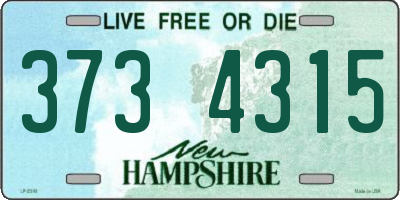 NH license plate 3734315