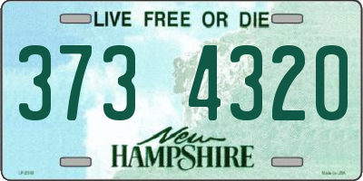NH license plate 3734320