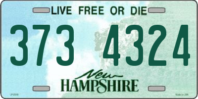 NH license plate 3734324