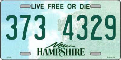 NH license plate 3734329