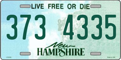 NH license plate 3734335