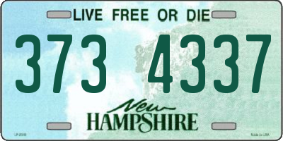 NH license plate 3734337