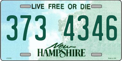 NH license plate 3734346