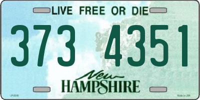 NH license plate 3734351