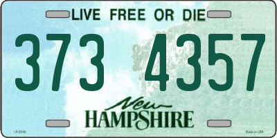 NH license plate 3734357
