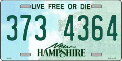 NH license plate 3734364