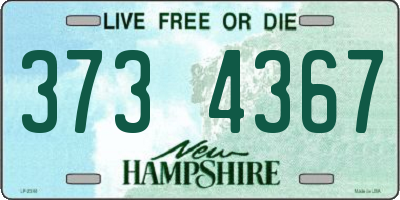 NH license plate 3734367