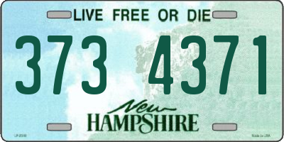 NH license plate 3734371