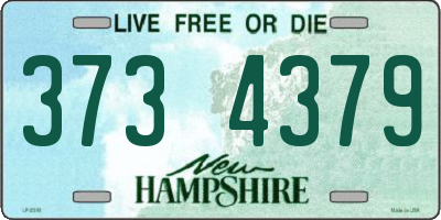 NH license plate 3734379