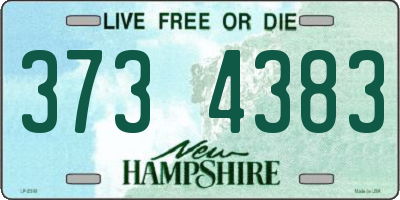 NH license plate 3734383