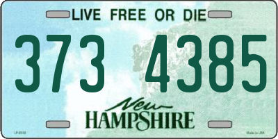 NH license plate 3734385