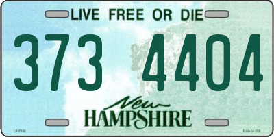 NH license plate 3734404
