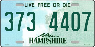 NH license plate 3734407