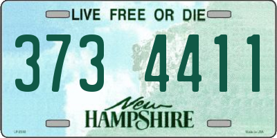 NH license plate 3734411