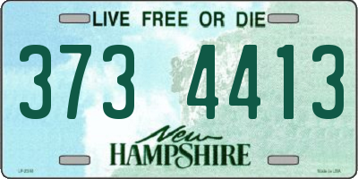NH license plate 3734413