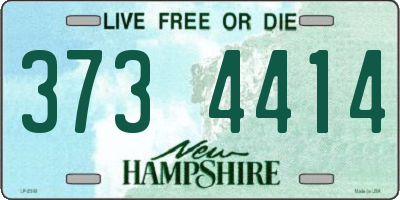 NH license plate 3734414