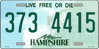 NH license plate 3734415