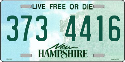 NH license plate 3734416
